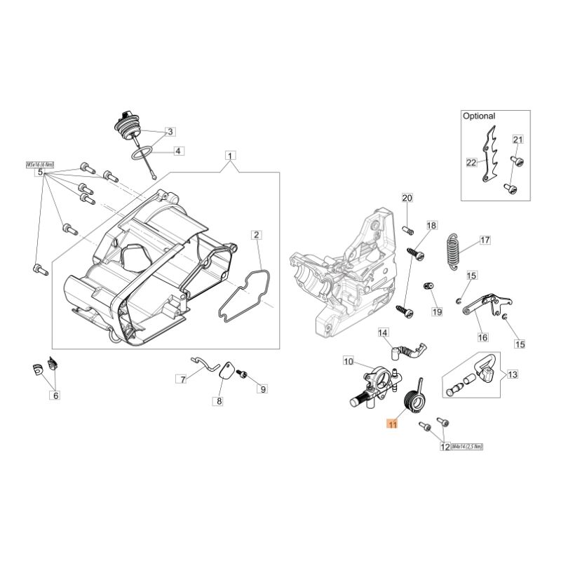 foto del prodotto vite senza fine originale oleomac per motsega gst 360 50270190ar