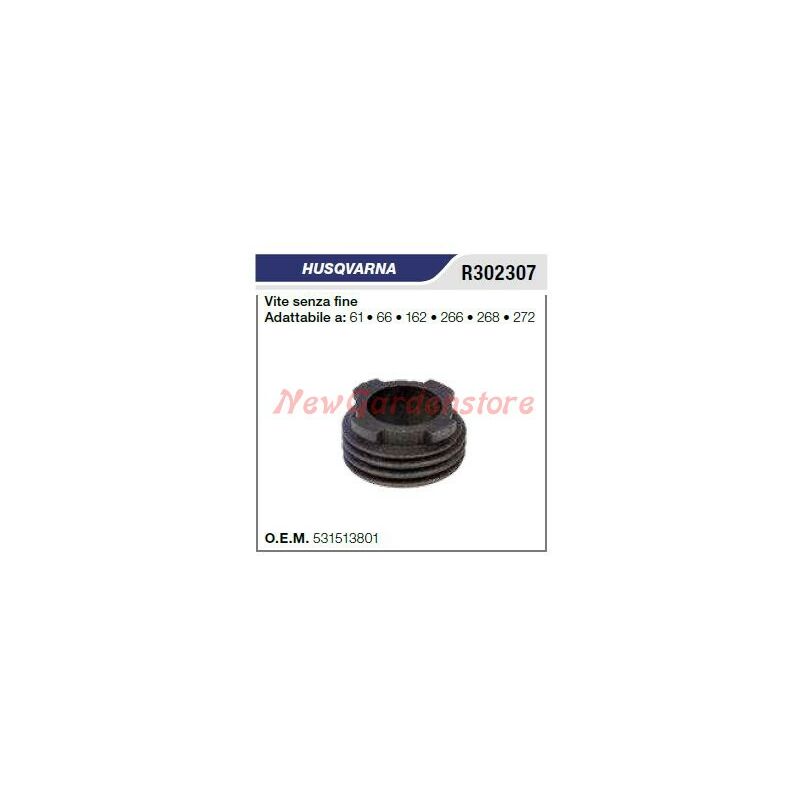 foto del prodotto vite senza fine pompa olio husqvarna motosega 61 66 162 266 268 272 r302307 531513801