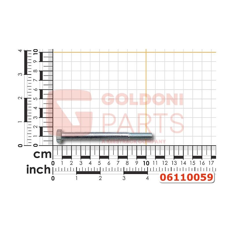 foto del prodotto vite te m 8x 95 zn 57 originale goldoni 06110059