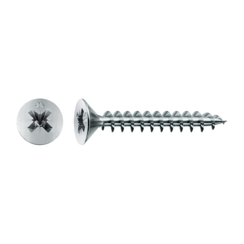 foto del prodotto vite truciolare testa svasata piana 2,5x 25mm chromiting panelvit. prezzo per 100 pezzi.