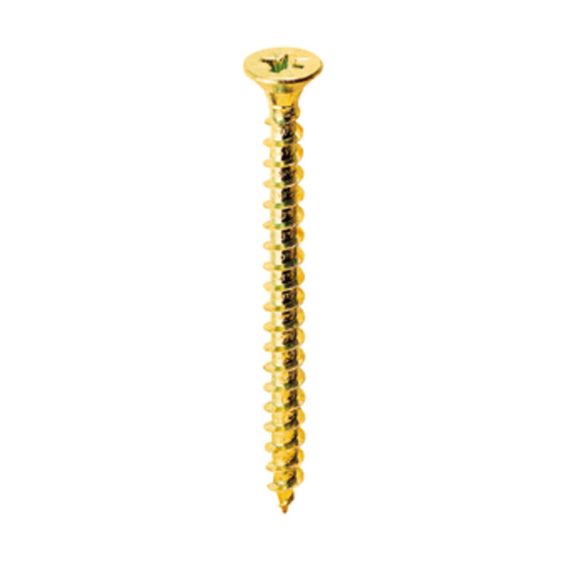 foto del prodotto vite truciolare testa svasata piana 2,5x16mm ottonata. prezzo per 100 pezzi.