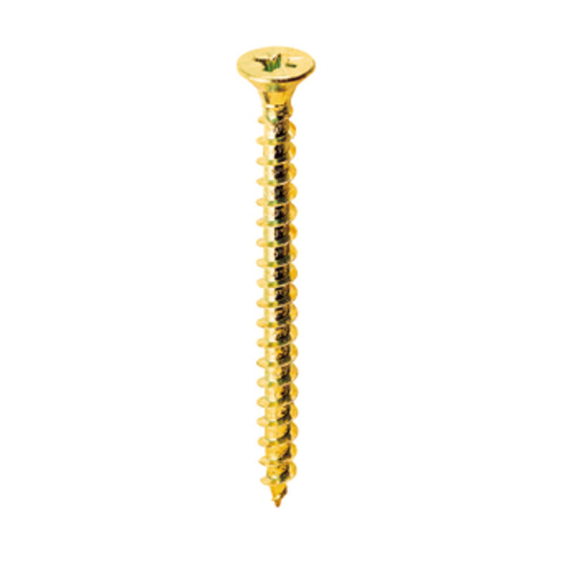 foto del prodotto vite truciolare testa svasata piana 3,5x25mm ottonata. prezzo per 100 pezzi.