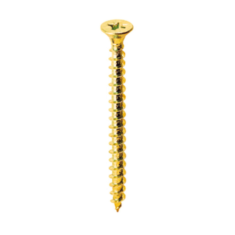 foto del prodotto vite truciolare testa svasata piana 3,5x50mm ottonata. prezzo per 100 pezzi.
