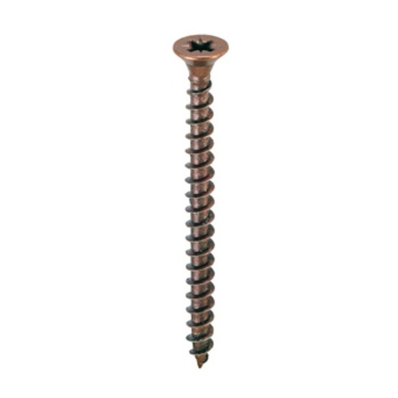 foto del prodotto vite truciolare testa svasata piana 4,5x30mm bronzata. prezzo per 100 pezzi.