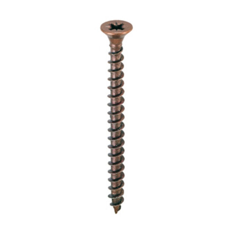 foto del prodotto vite truciolare testa svasata piana 4,5x70mm bronzata. prezzo per 100 pezzi.