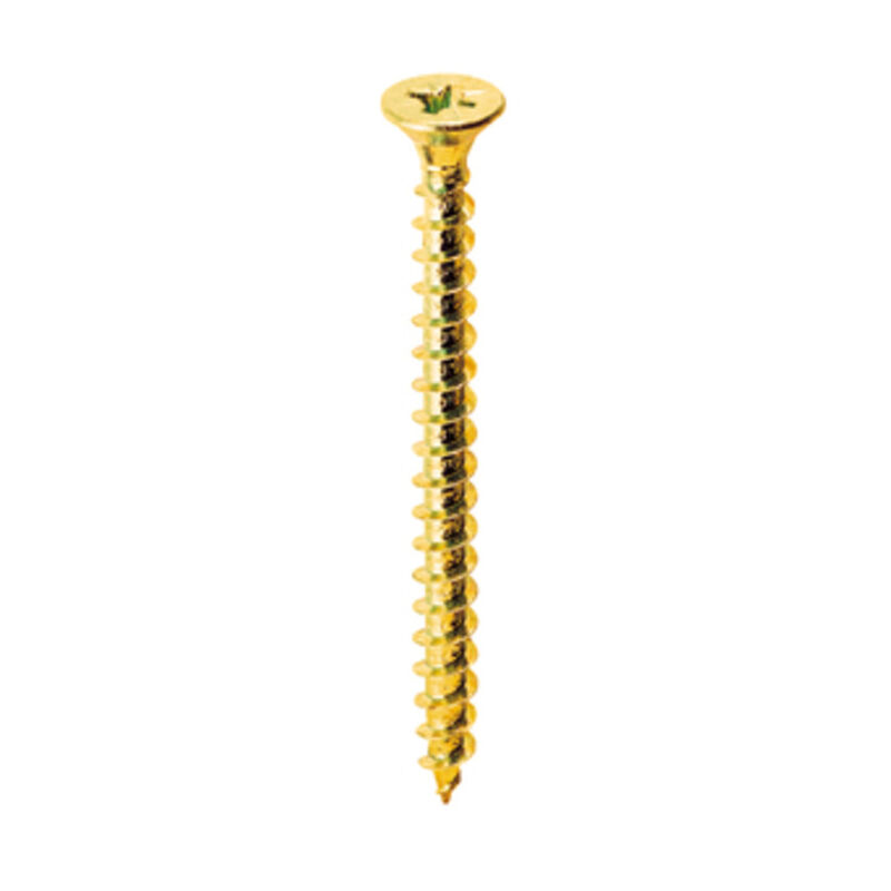 foto del prodotto vite truciolare testa svasata piana 4 x30mm ottonata. prezzo per 100 pezzi.
