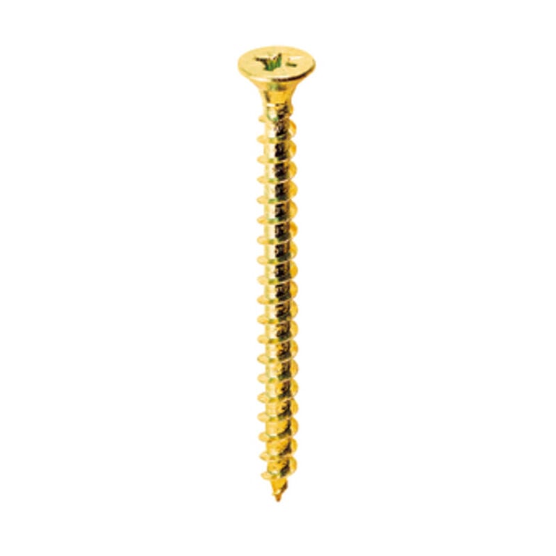 foto del prodotto vite truciolare testa svasata piana 5 x25mm ottonata. prezzo per 100 pezzi.