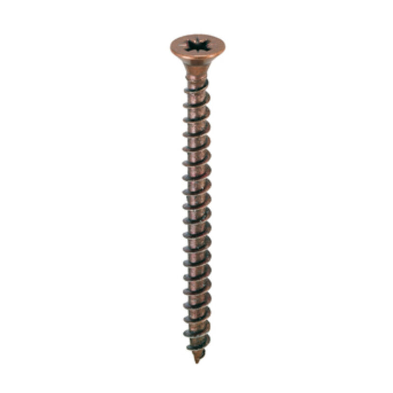 foto del prodotto vite truciolare testa svasata piana 5 x65mm bronzata. prezzo per 100 pezzi.