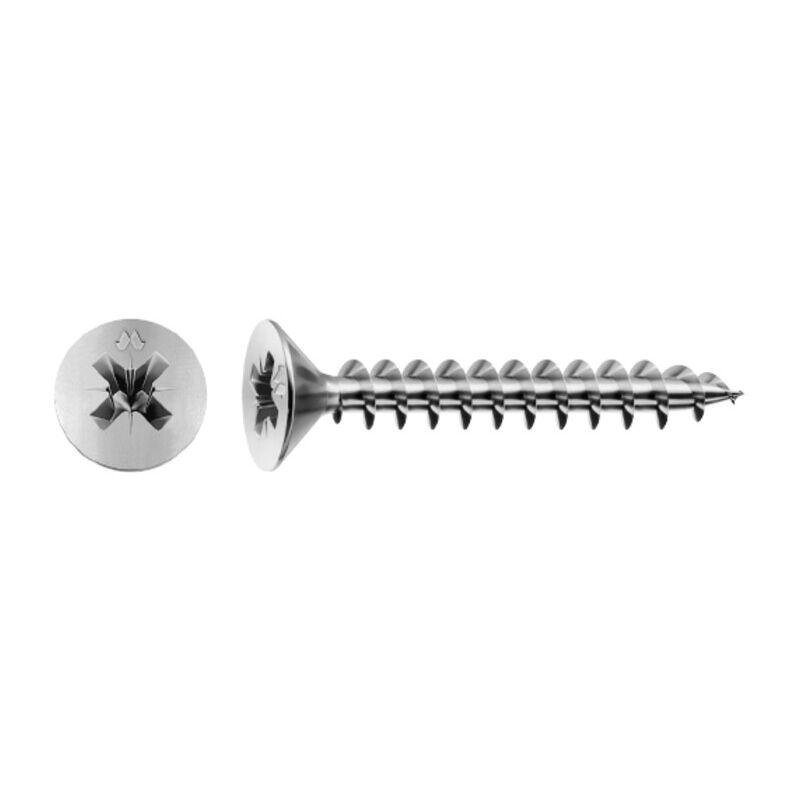 foto del prodotto vite truciolare testa svasata piana 6 x100mm inox panelvit. prezzo per 100 pezzi.