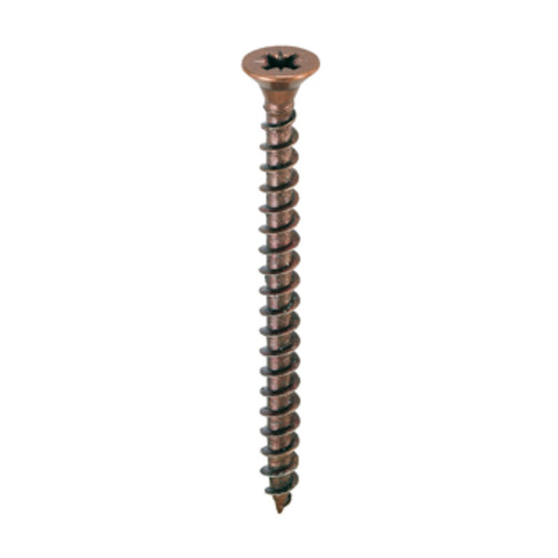 foto del prodotto vite truciolare testa svasata piana 6 x70mm bronzata. prezzo per 100 pezzi.