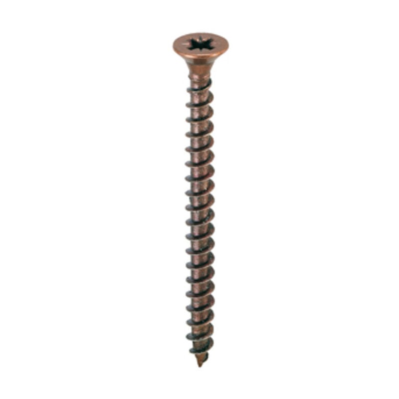 foto del prodotto vite truciolare testa svasata piana 6 x90mm bronzata. prezzo per 100 pezzi.
