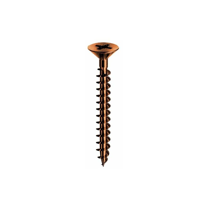 foto del prodotto vite truciolare tsp bronzata panelvit mustad cava pz filetto intero mm 4,0x30 cf pz 500