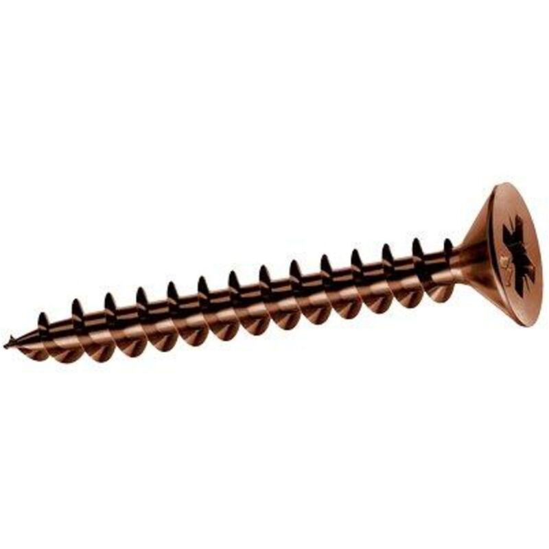 foto del prodotto vite truciolare tsp bronzata panelvit mustad cava pz filetto intero mm 4,0x90 cf pz 200 1 confezione