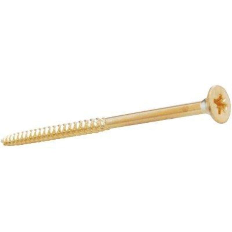 foto del prodotto vite truciolare tsp pf ottonata ambrovit cava pz filetto parziale mm 5,0x100 cf pz 100 1 confezione