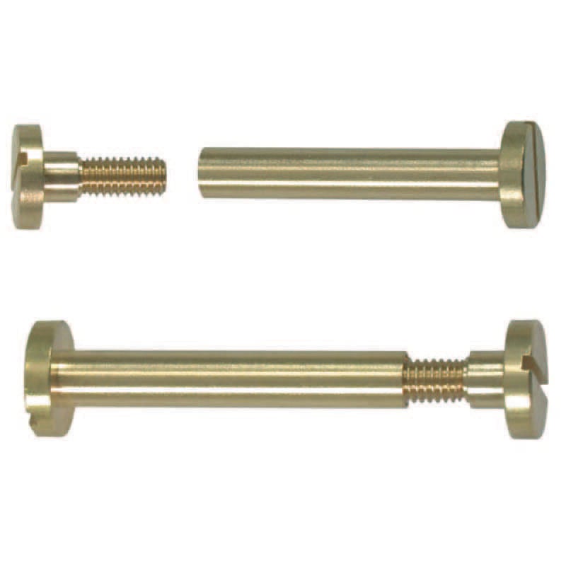 foto del prodotto viti a cannocchiale in ottone mm.6x25h. testa mm.12 vite .mm.5x11 ma