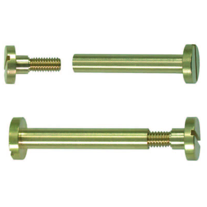 foto del prodotto viti a cannocchiale in ottone mm.6x60h. testa mm.12 vite .mm.5x11 ma