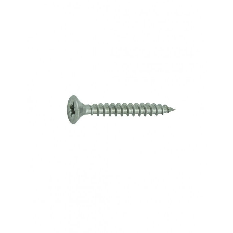 foto del prodotto viti a testa svasata per pannelli truciolari in acciaio inox a2 4x30 con impronta a croce pozidriv, 24 pz.