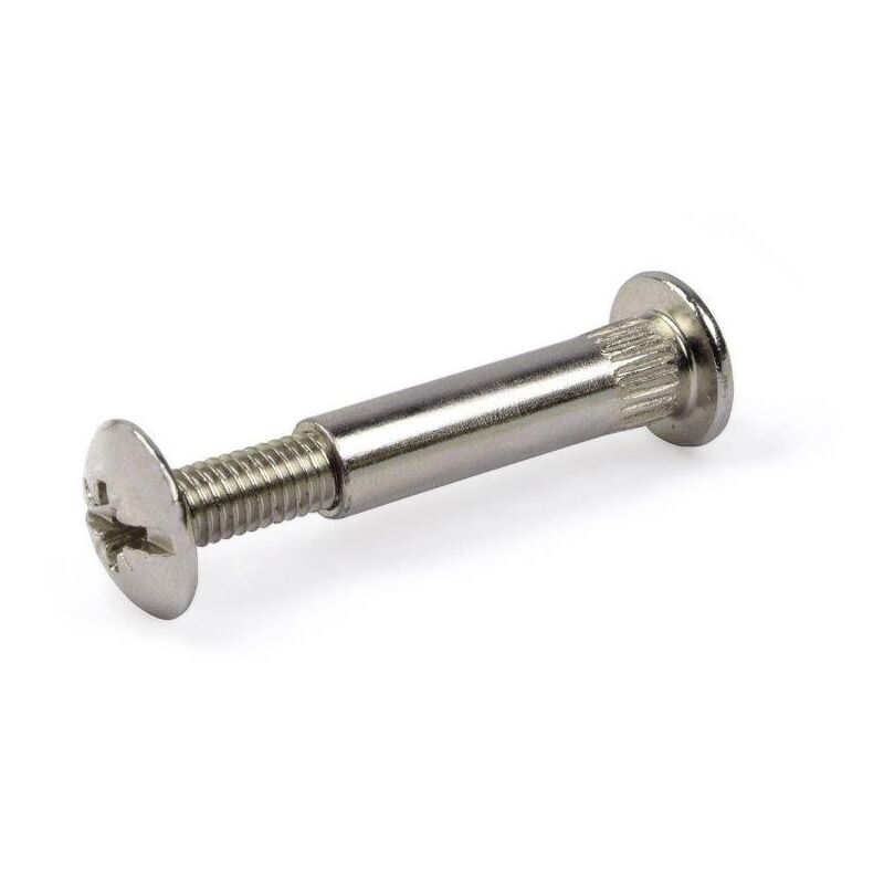 foto del prodotto viti di collegamento in ferro nichelato 45 58 mm. 4 pz.