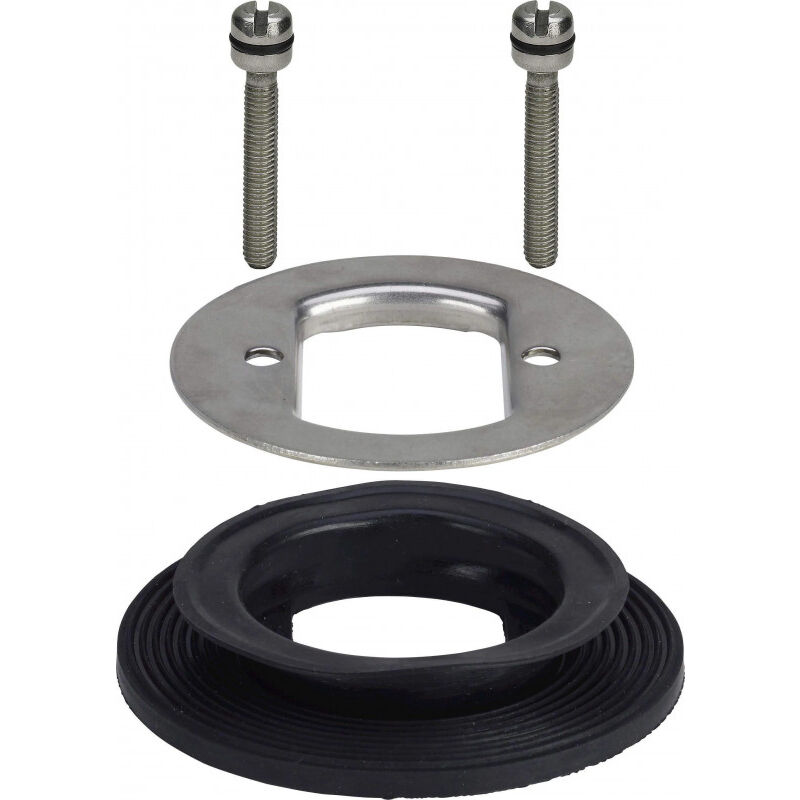 foto del prodotto viti, flangia e guarnizione per scarico doccia tempoplex con foro da 52mm