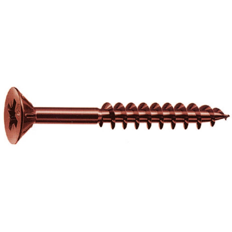 foto del prodotto viti panel vit pf testa svasata piana acciaio bronzato mm.5x50 filetto mm.30