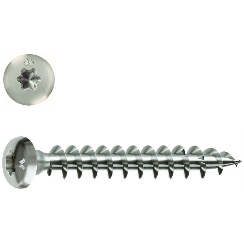 foto del prodotto viti panel vit pv testa cilindrica con collare torx acciaio chromiting mm.5x35