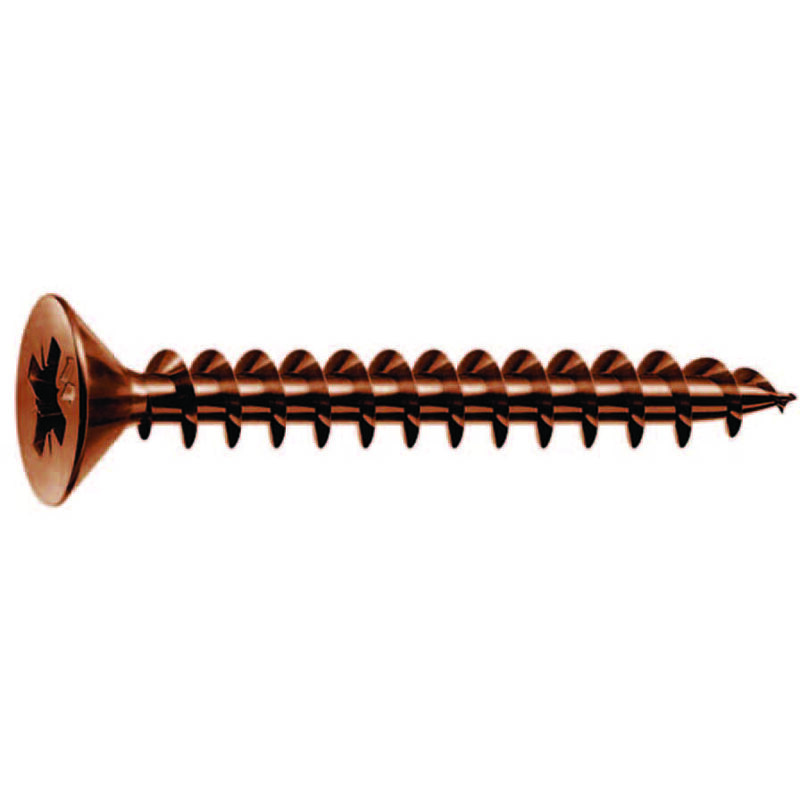 foto del prodotto viti panel vit testa svasata piana acciaio bronzato mm.4x45