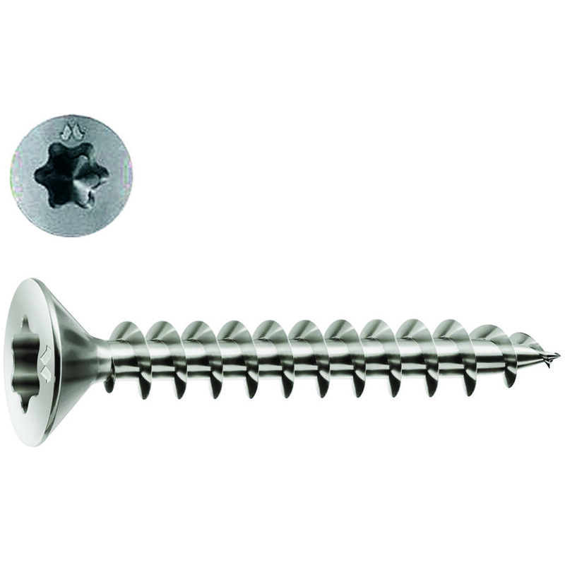 foto del prodotto viti panel vit testa svasata piana torx acciaio chromiting mm.3.5x16