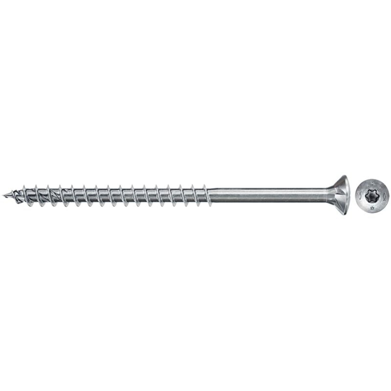 foto del prodotto viti per legno o truciolare a filetto parziale, torx, testa svasata piana, lega di acciaio, blu passivato , 3.5 x 40 mm fischer