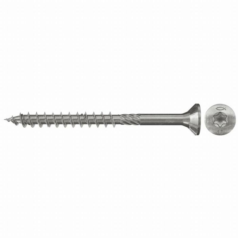 foto del prodotto viti per legno power fpf st fischer 6 x 80 a2f confezione da 100 657118