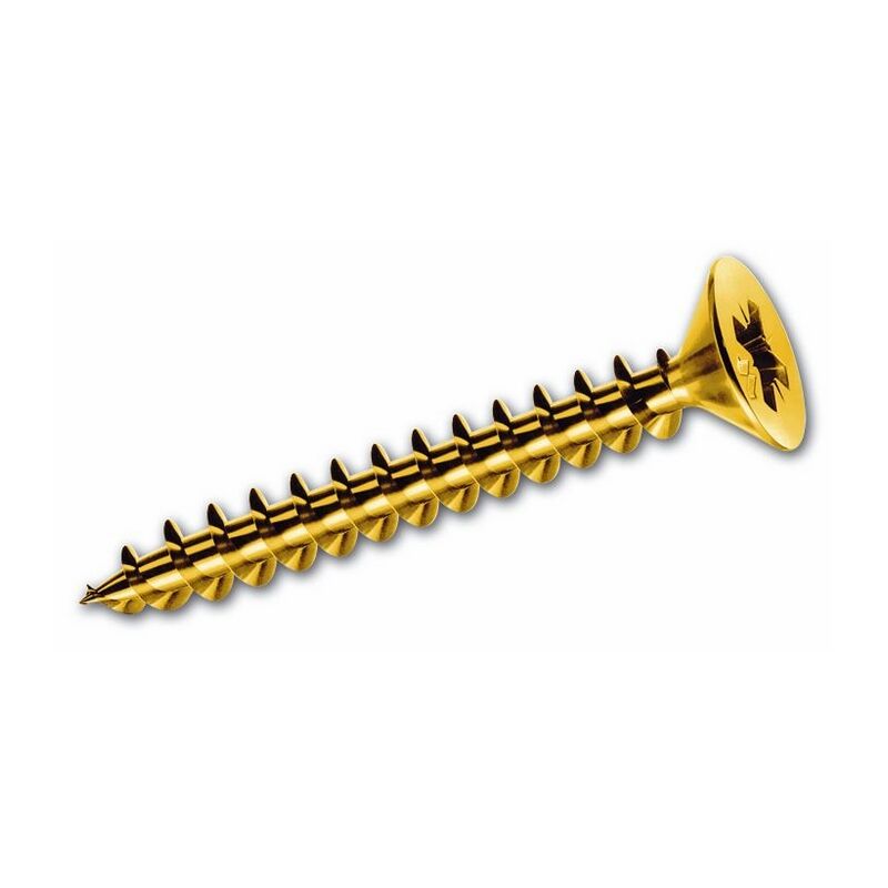 foto del prodotto viti per legno testa cava cr ottonate panelvit mm 4,5x 40 mm conf. 500 pz