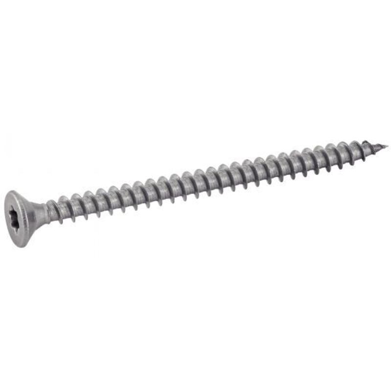 foto del prodotto viti per legno truciolare a testa svasata a sei lobi filetto pieno acciaio inox a2 3x20 mm confezione da 200 pezzi