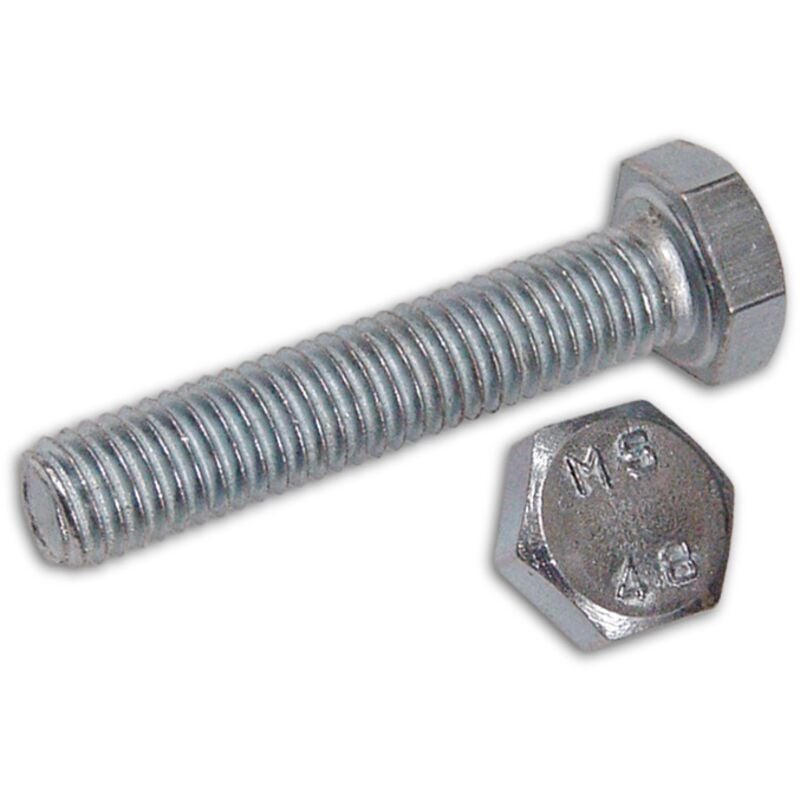 foto del prodotto viti per metallo zincate classe 4.8 te 10x 50 mm senza dado conf. 100 pz
