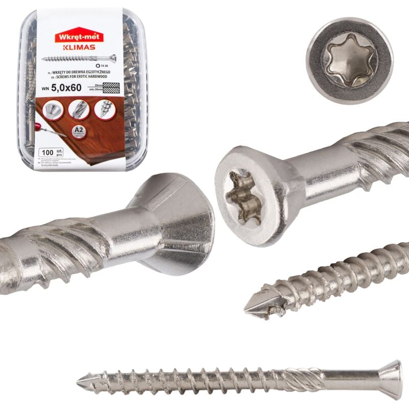 foto del prodotto viti per pavimenti e terrazze inox a2 wn 5.0x060