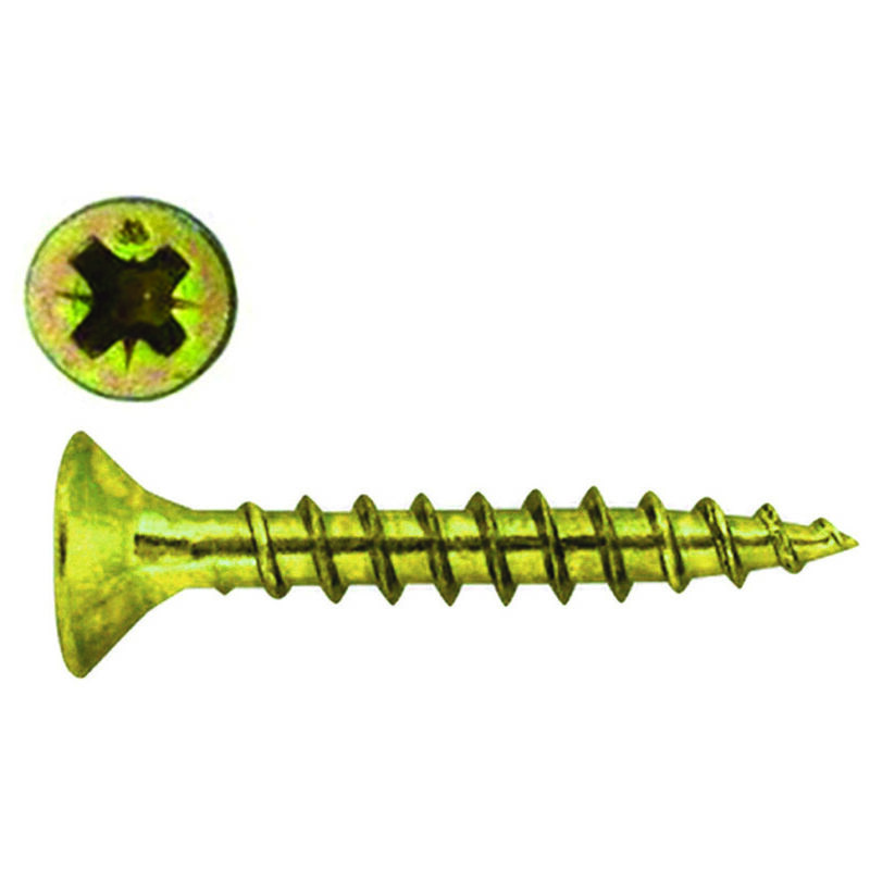 foto del prodotto viti per truciolare testa svasata pozidrive acciaio zincato giallo mm.4x35
