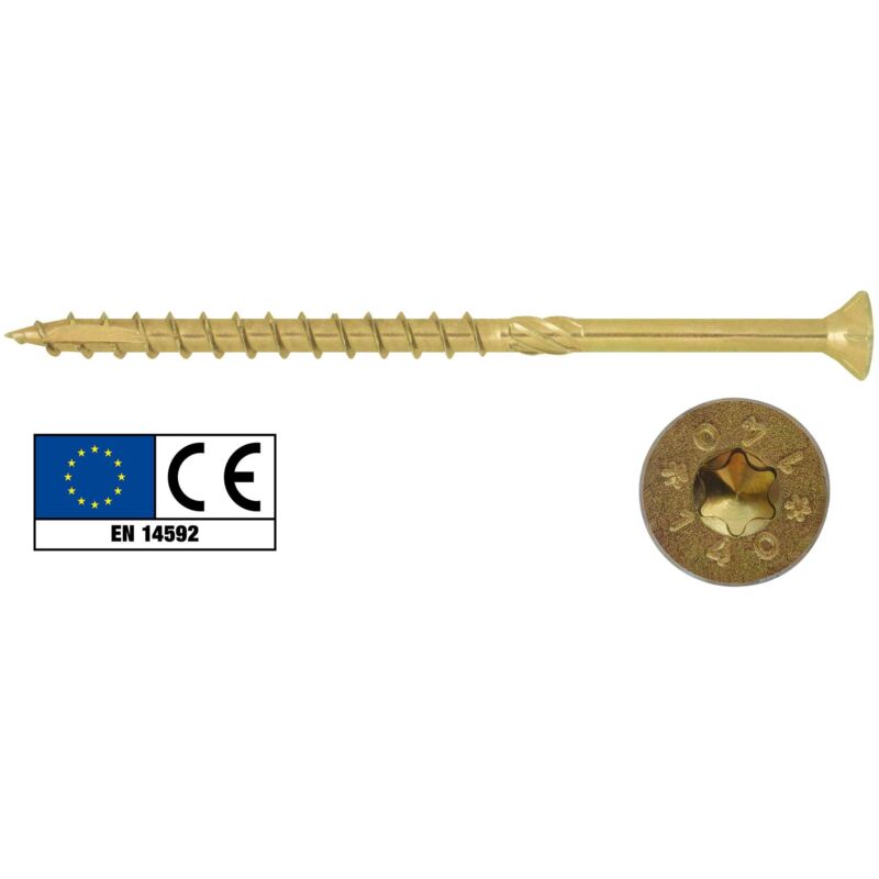 foto del prodotto viti portanti per legno tsp torx mm. 8x100 100 pz
