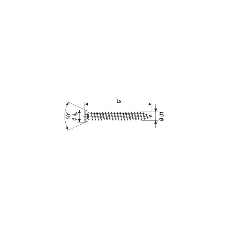 foto del prodotto viti pvc torx 7,5 x 120 mm testa svasata piatta filettatura totale confezione da 100 1021010751205 spax