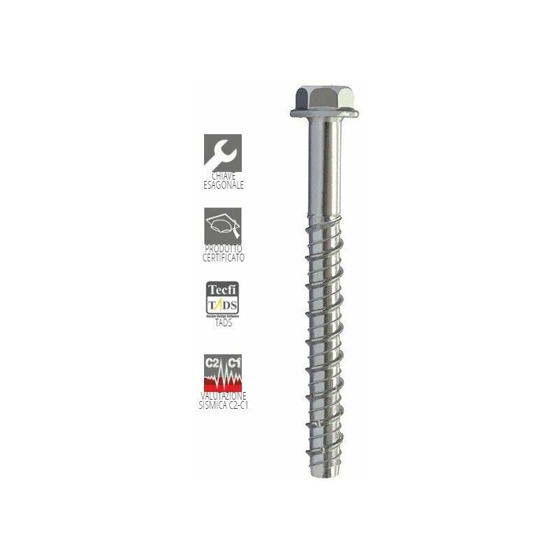 foto del prodotto viti vite per calcestruzzo cemento autofilettante 10x140 70 conf 10pz esagonale