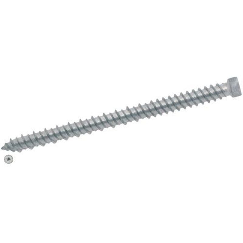 foto del prodotto viti x calcestruzzo tc torx 7,5x152mm zincata bianca