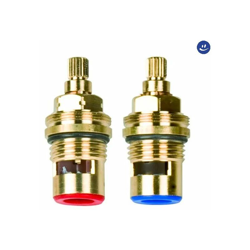 foto del prodotto vitone di ricambio a dischi ceramici per rubinetto blu ambra water