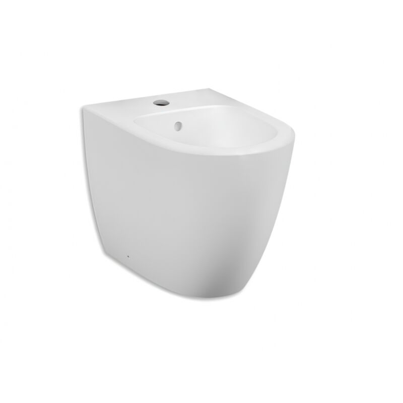 foto del prodotto vitra - bidet filomuro a terra in ceramica bianco opaco sento