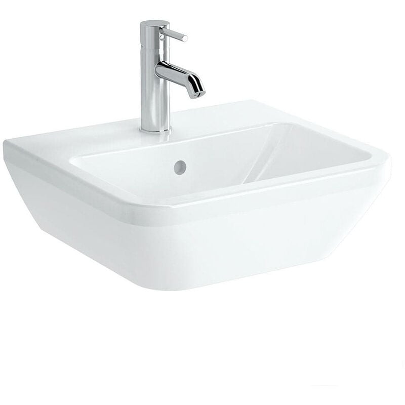 foto del prodotto vitra integra lavabo 45x40 cm con foro per rubinetto centrale, bianco 7047 003 0001 