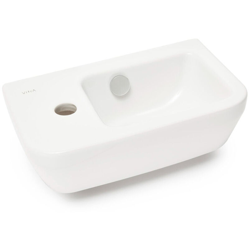 foto del prodotto vitra lavabo integra 37x22 cm, foro per rubinetto a sinistra, bianco 7090 003 0028 