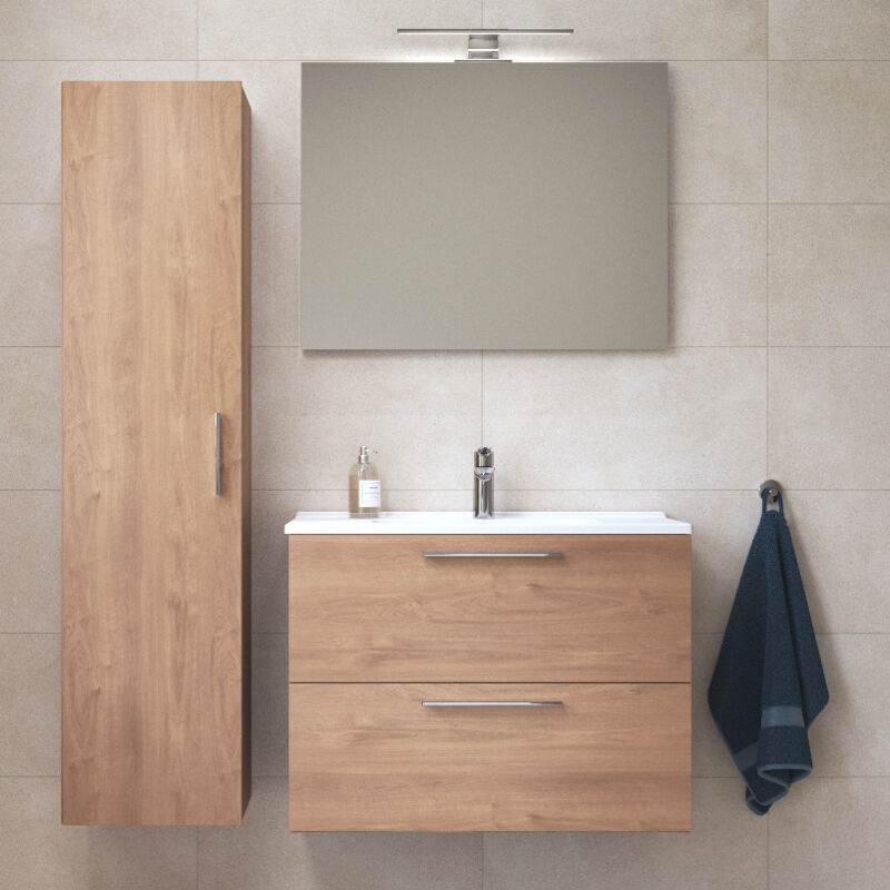 foto del prodotto vitra mia mobile 79x61x39,5 cm per bagno con specchio, lavabo e illuminazione a led, cordoba miaset80c 
