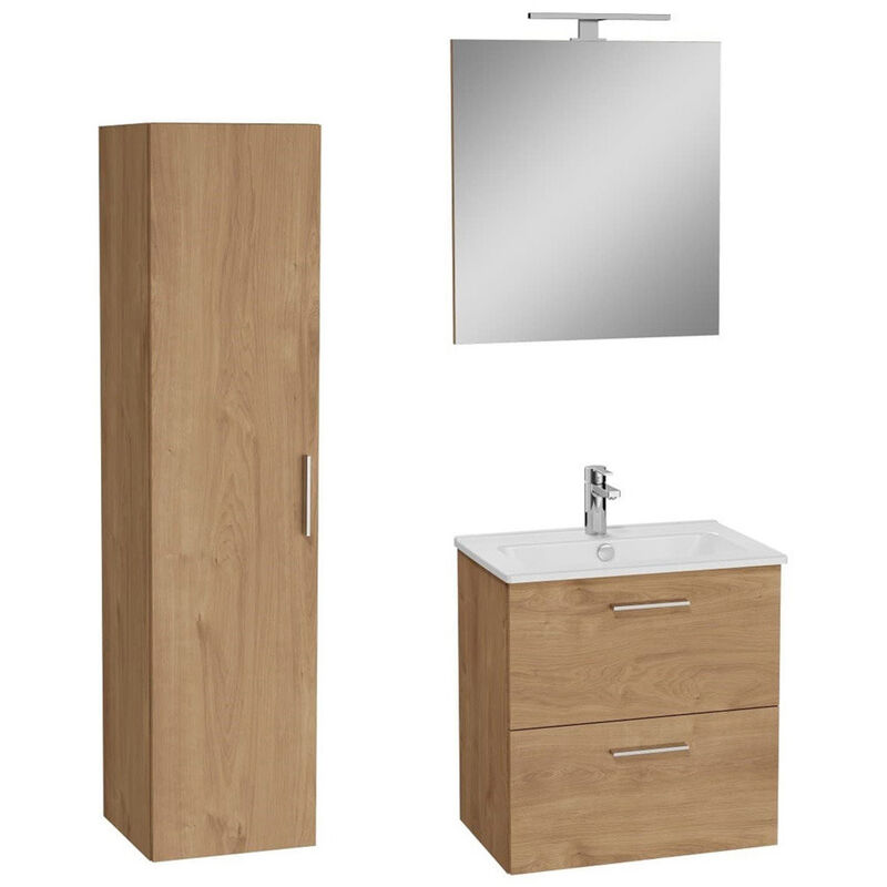 foto del prodotto vitra mia mobile 79x61x39,5 cm per bagno con specchio, lavabo e illuminazione a led, cordoba miaset80c 