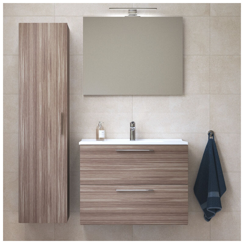 foto del prodotto vitra mia mobile lavabo 79x61x39,5 cm per bagno con specchio, lavabo e illuminazione a led, antracite lucido miaset80a 