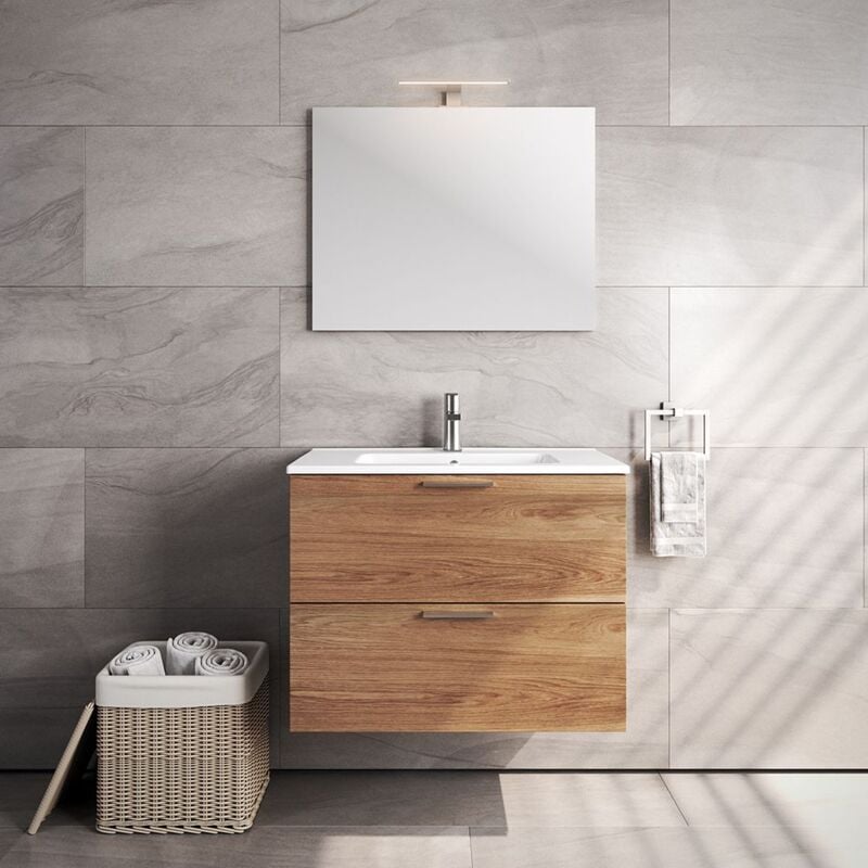 foto del prodotto vitra mobile bagno mia 80x40cm golden oak sospeso
