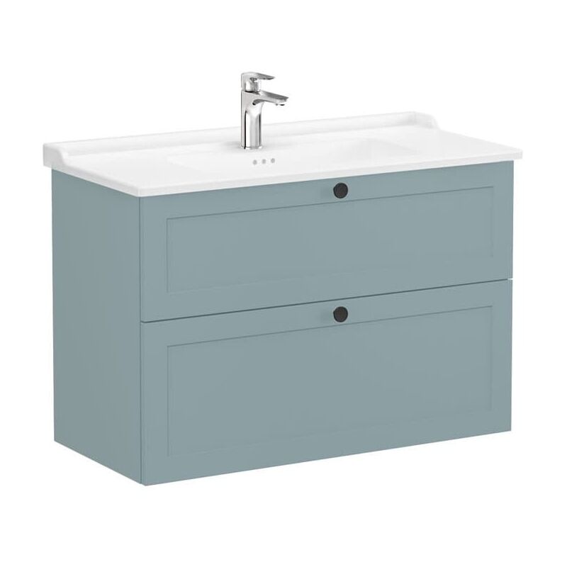 foto del prodotto vitra mobile da bagno con lavabo root 100x67x46 cm verde opaco rootc100gintc 