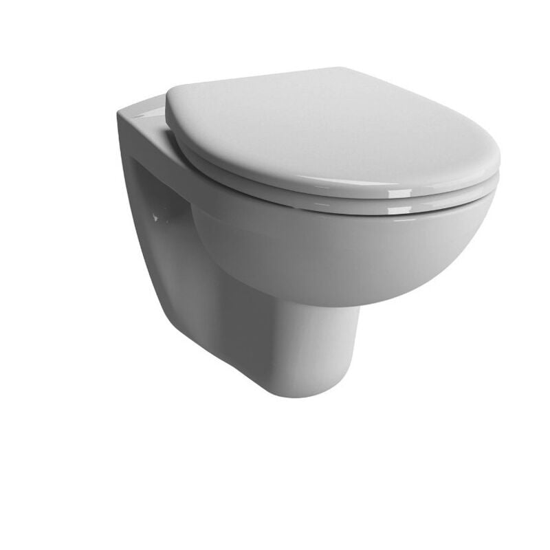 foto del prodotto vitra normus wc sospeso senza flangia con sedile anticaduta, bianco 7855 003 6169 