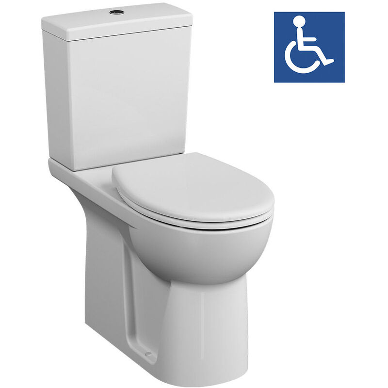 foto del prodotto vitra pacchetto wc a terra rialzato conforma con scarico universale conformapmr 