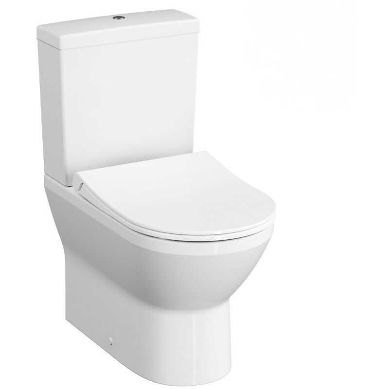 foto del prodotto vitra pacchetto wc da appoggio senza brida integra con sedile e cisterna, bianco 9859 003 7202 